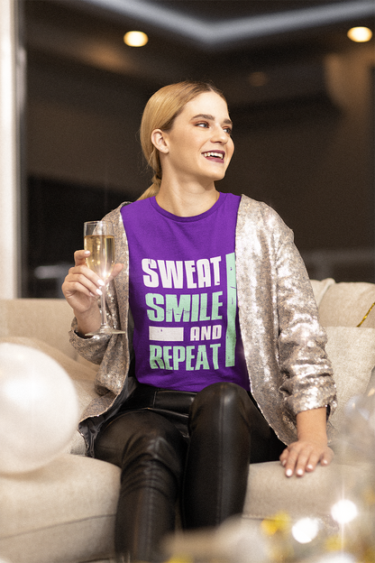 Sweat Smile And Repeat T Shirts For Women