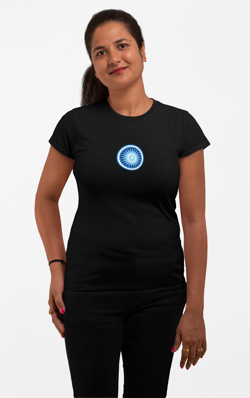 Ashoka Chakra Independence Day Women T Shirts