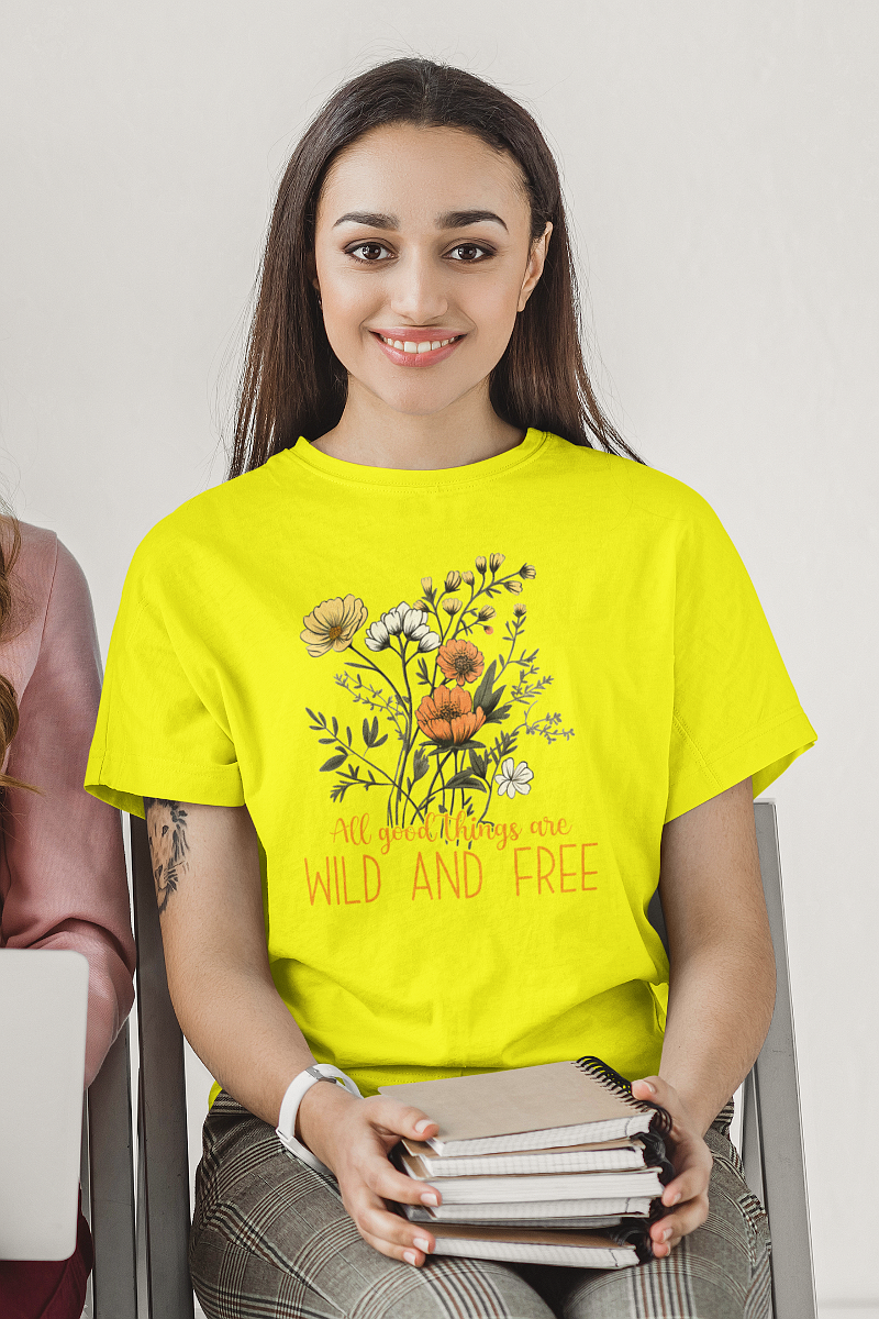 Wild And Free T Shirts For Women