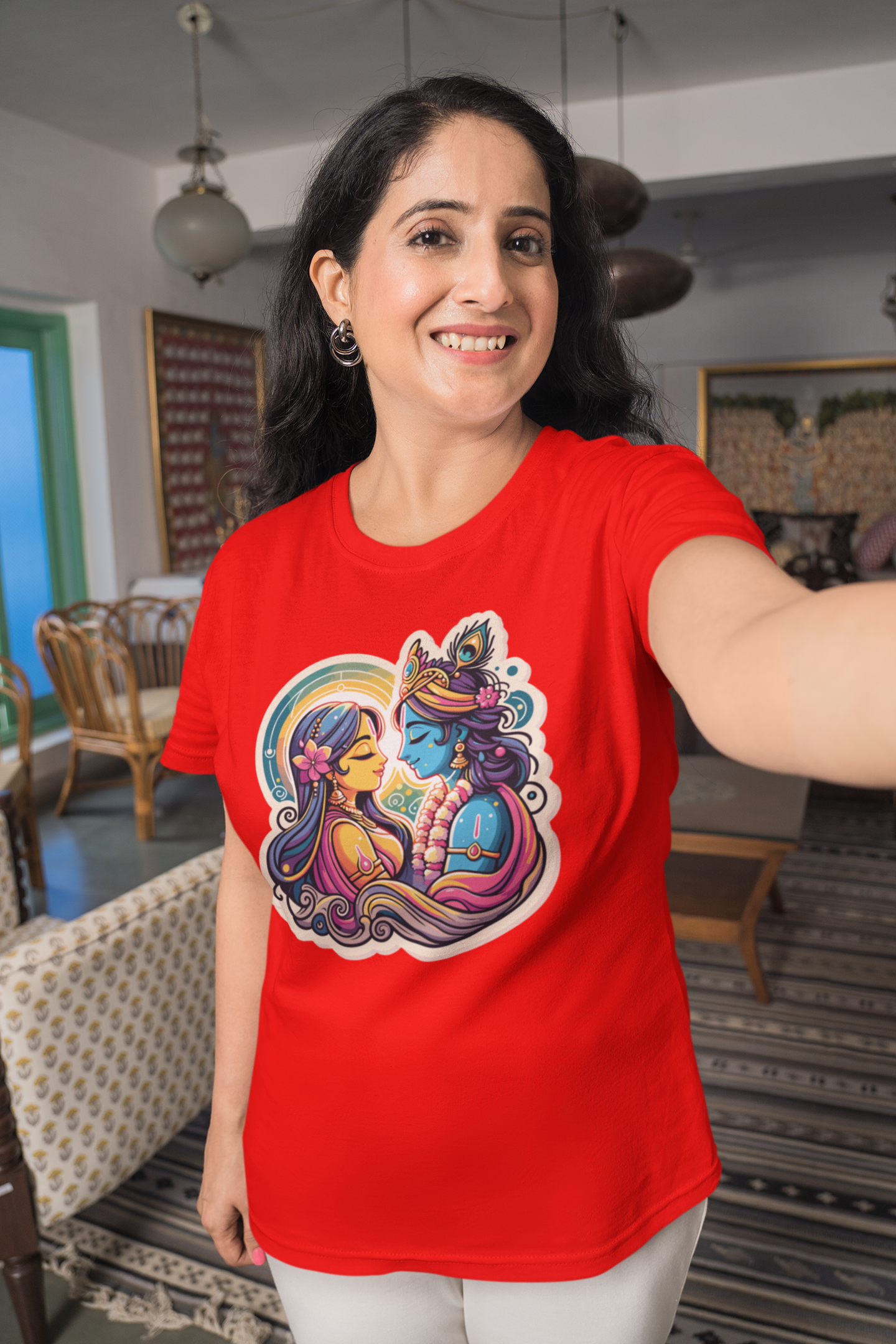 Radha Krishna janmashtami Women T Shirts