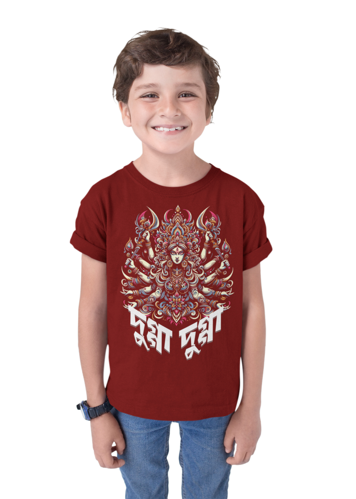 Durga Puja Bengali T Shirt For Boys