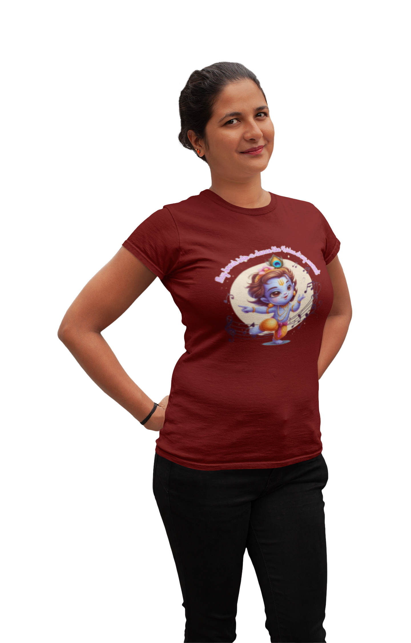 Dance Like Krishna Janmashtami Women T Shirts