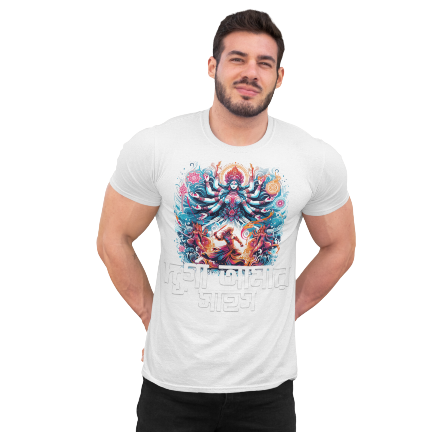 Durga Puja Bengali T Shirt For Men's