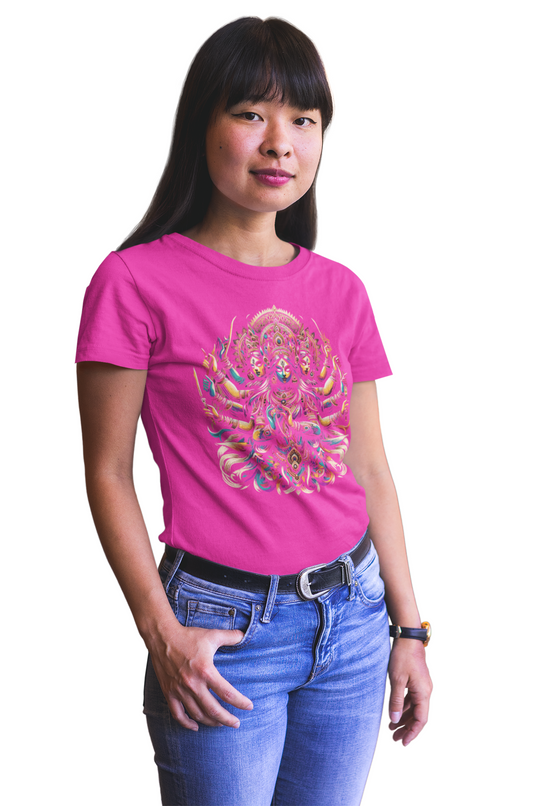 Durga Puja Bengali T Shirt For Women 4