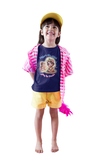 Krishna's Little Sidekick Janmashtami Girls T Shirts