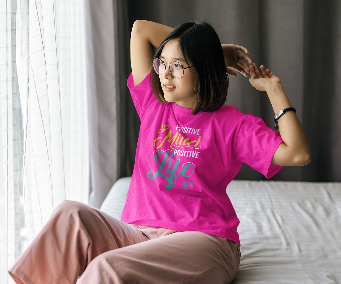 Positive Mind T Shirts For Women