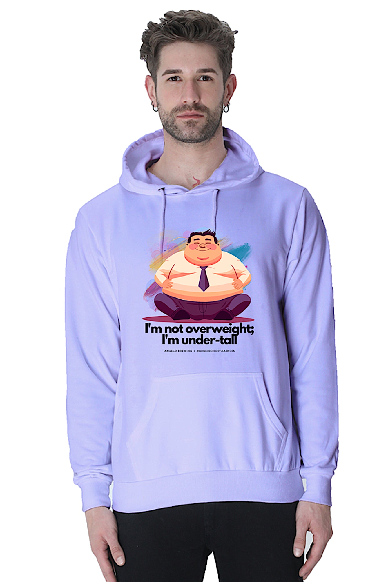 Hoodie Sweatshirt - I am not overweight