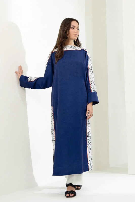 Blue Colour Designer Casual Wear Viscose Rayon Dress