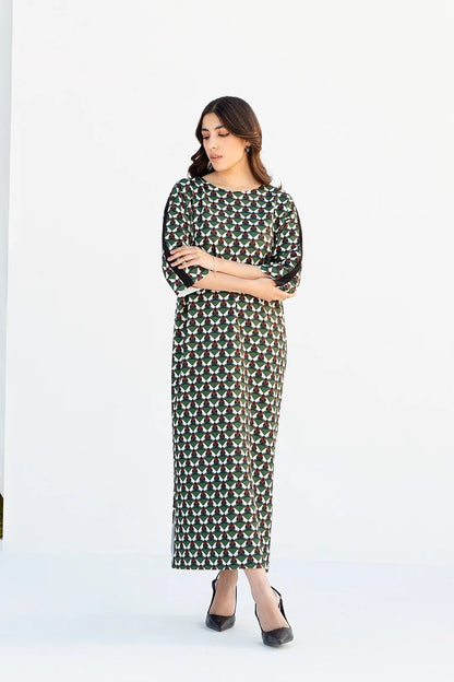 Green Colour Designer Casual Wear Korean BSY Dress