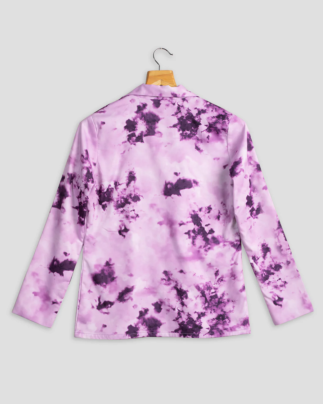 Purple Colour Printed Tie Dye Jacket For Women's