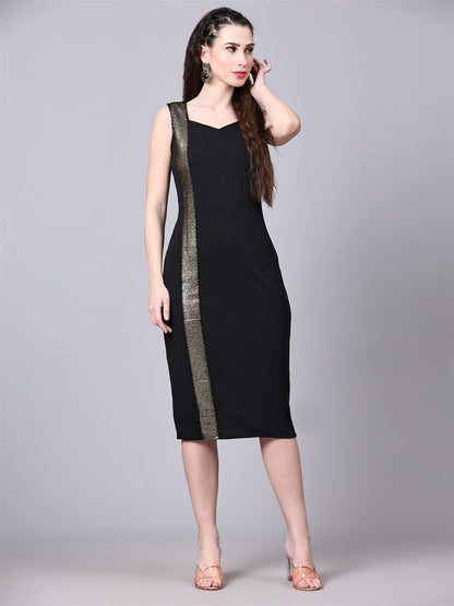 Women Bodycon Black Dress