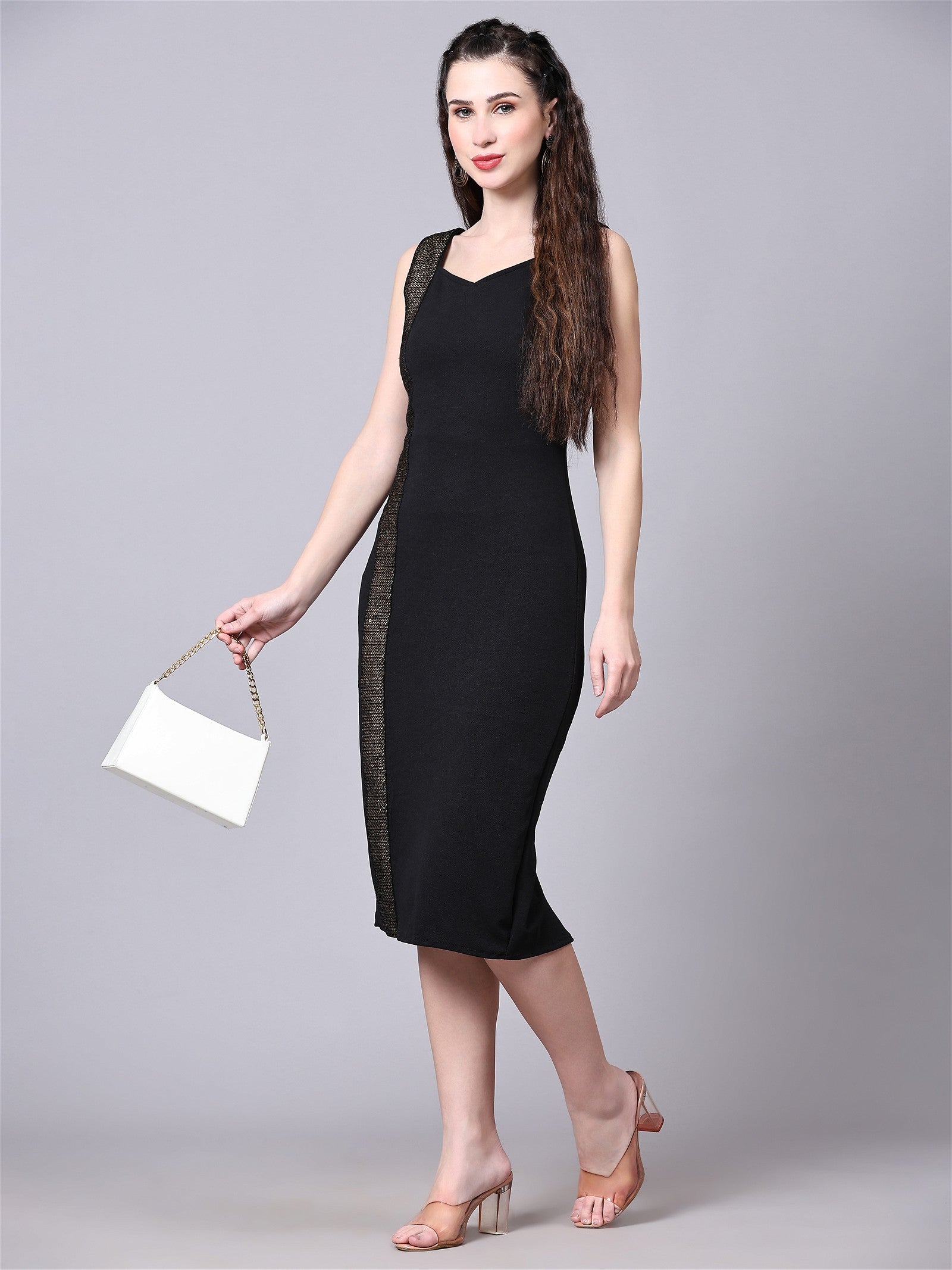 Women Bodycon Black Dress