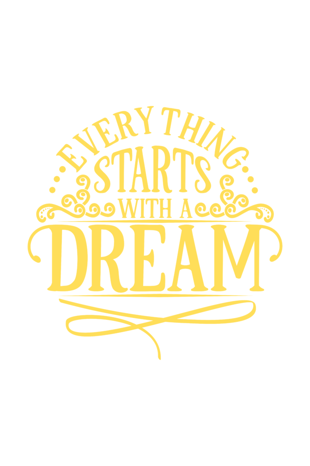 "Everything Starts with Dream" Hooded Sweatshirt for Girls and Women