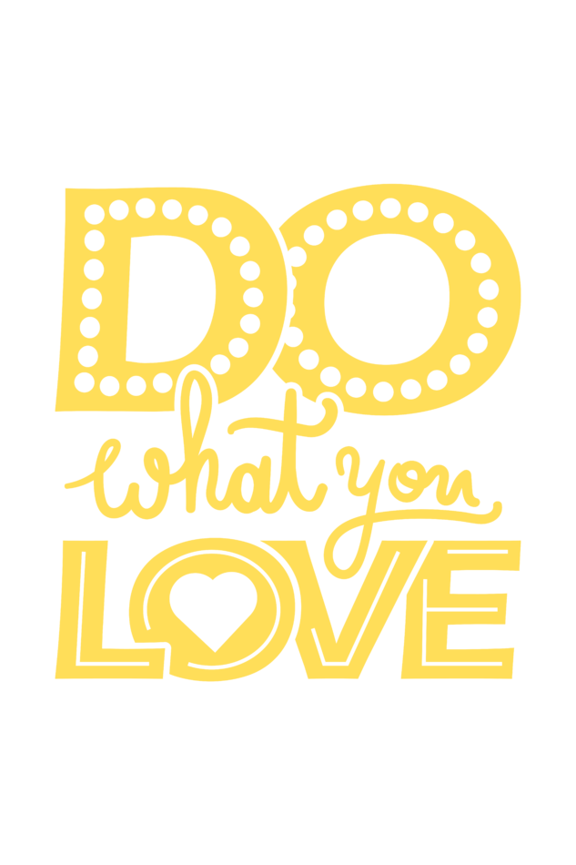 "Do What you Love" Hooded Sweatshirt for Girls and Women - Rainbow Vinyl Print