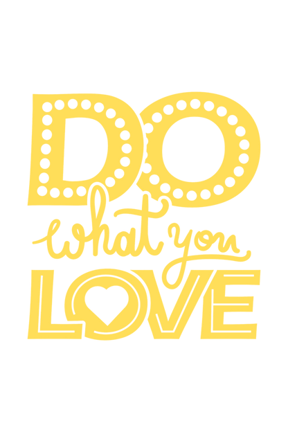 "Do What you Love" Hooded Sweatshirt for Girls and Women - Rainbow Vinyl Print