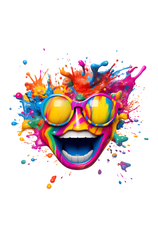 Color Burst Goggles: Holi Festival Tee