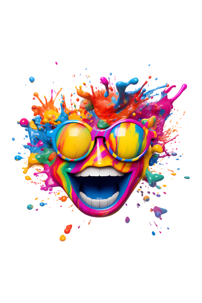 Color Burst Goggles: Holi Festival Tee