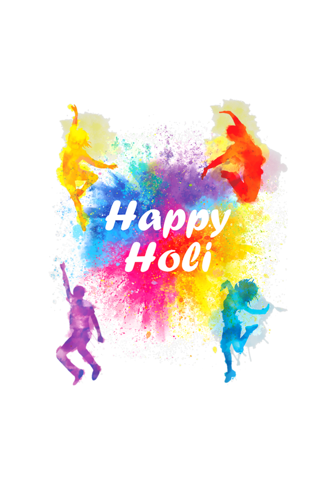 Happy Holi: Color Symphony with Dancing Powder Bursts