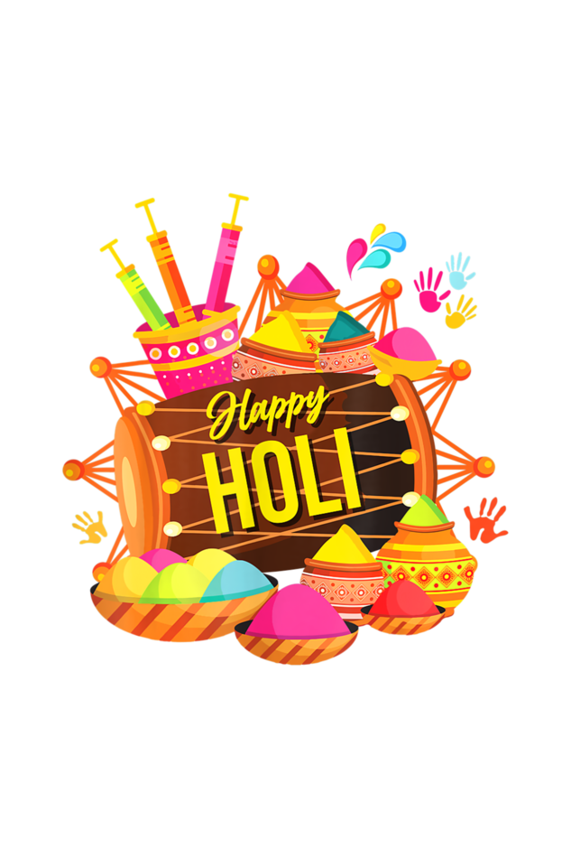 Dhol Beats of Joy: Happy Holi Colors