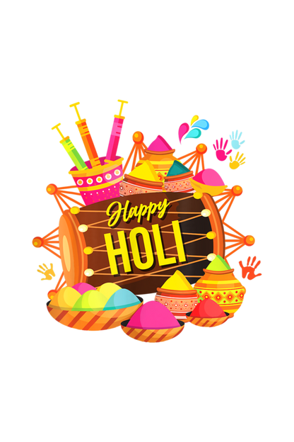 Dhol Beats of Joy: Happy Holi Colors