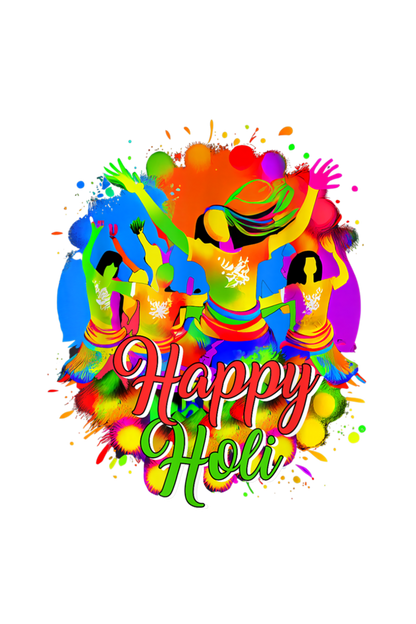 Happy Holi Dance: Joy in Colorful Harmony