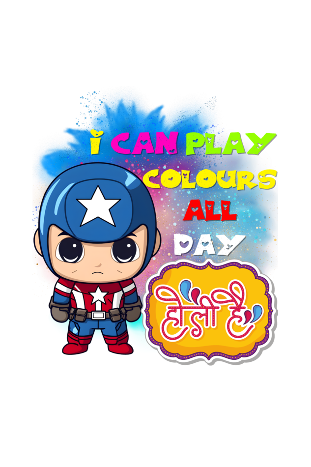 Colorful Delight: All-Day Holi Play with Baby Captain