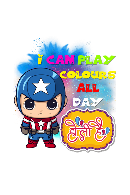 Colorful Delight: All-Day Holi Play with Baby Captain