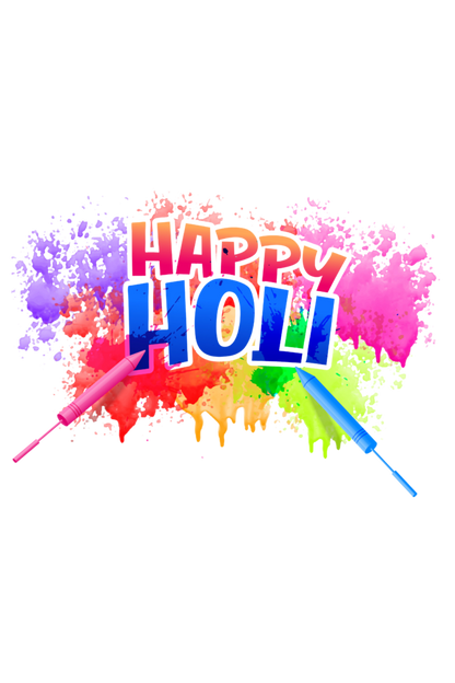 Happy Holi: Pichkari Splash Girls' Tee