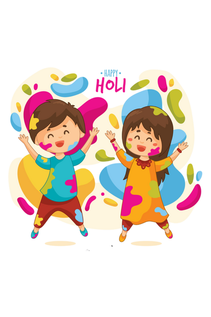 Happy Holi Dance: Boy-Girl Duo in Colorful Joy