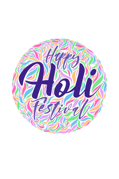 Color Ribbon Circle: Happy Holi Tee