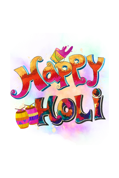 Color Bucket Celebration: Happy Holi Tee