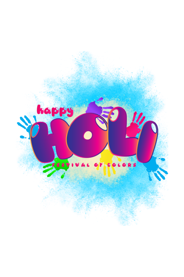 Vibrant Celebration: Happy Holi Color Splash Tee