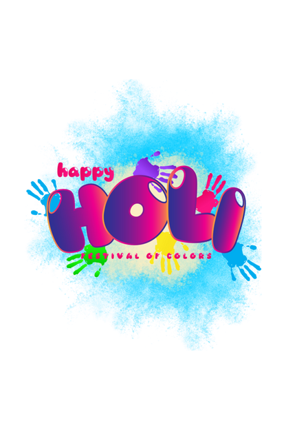 Vibrant Celebration: Happy Holi Color Splash Tee